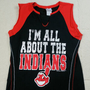 MLB Cleveland Indians Tanktop Blue/Red Large